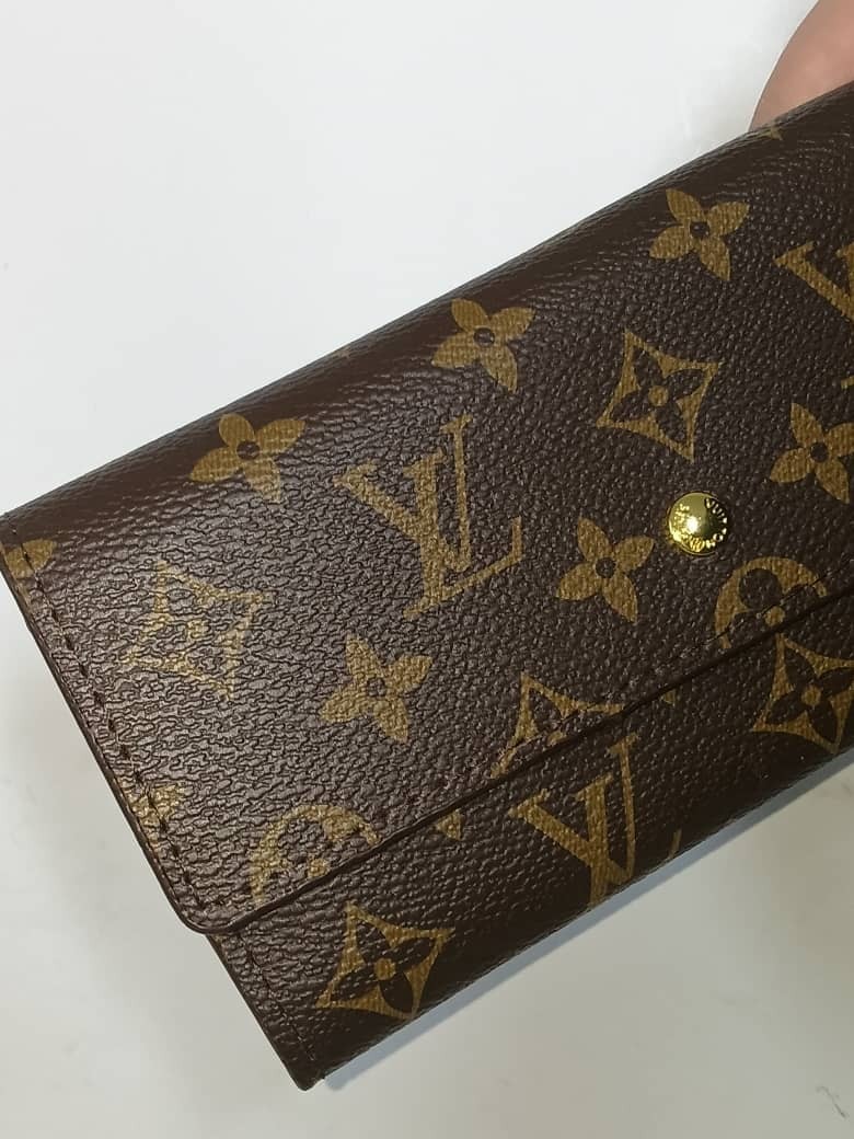 Louis Vuitton LV Long Wallet Portefeuille Sarah Brown Monogram