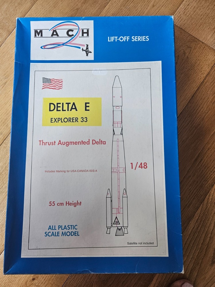Mach 2 Delta E Explorer 33 1/48 Scale Rocket Model Kit – NASA Thrust Augmented D