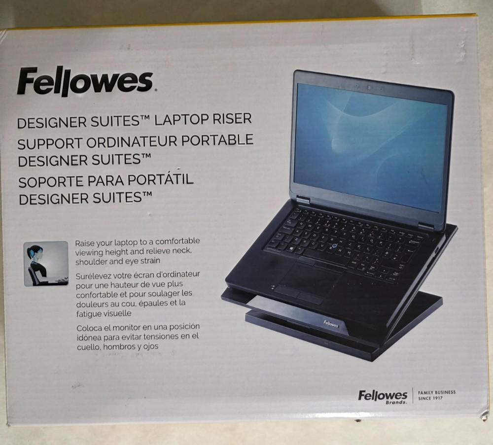 Fellowes Designer Suites Laptop Riser in Black