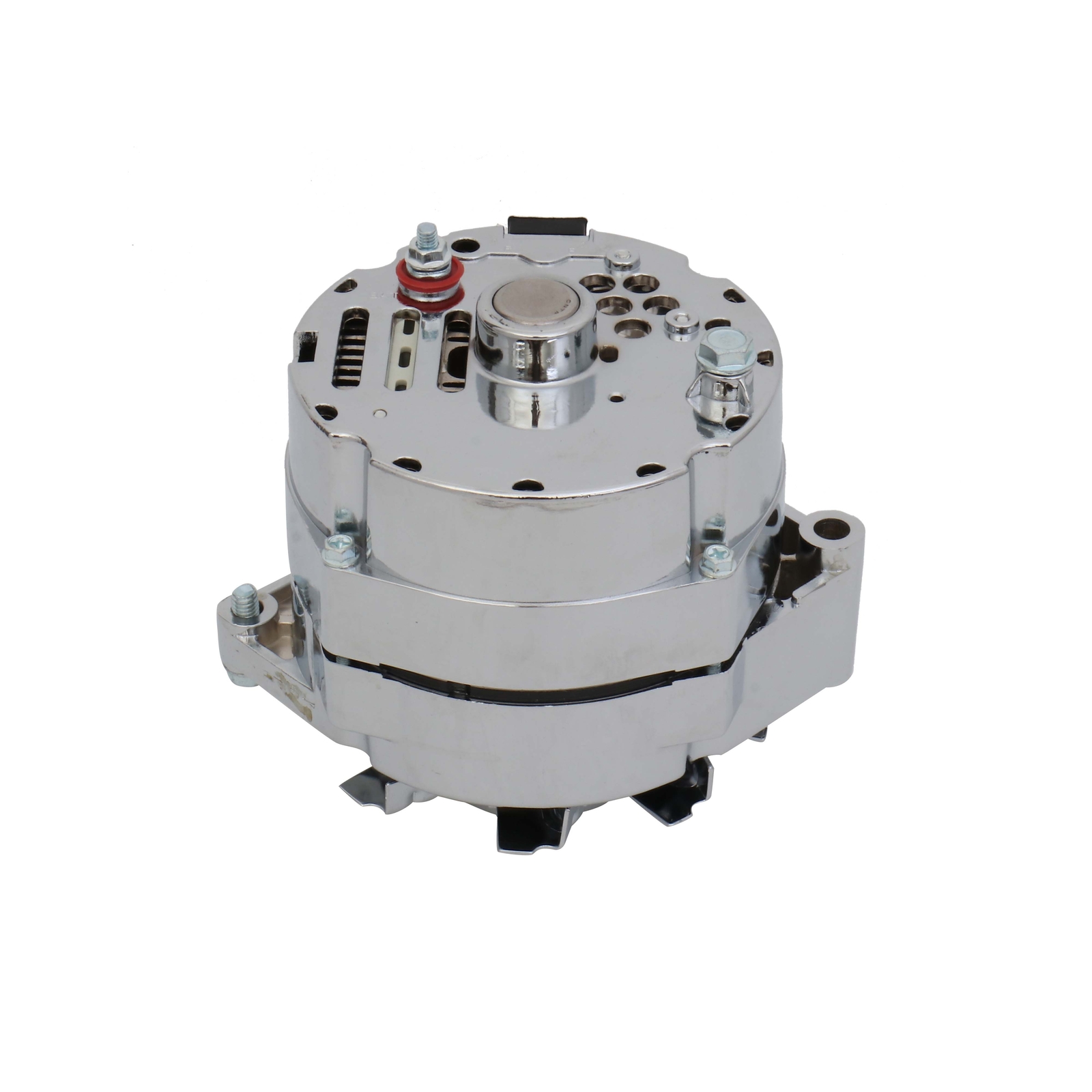 Alternator Fit 110Amp Chrome 1 Wire Self Exciting Street Rod GM 305 350 BBC SBC