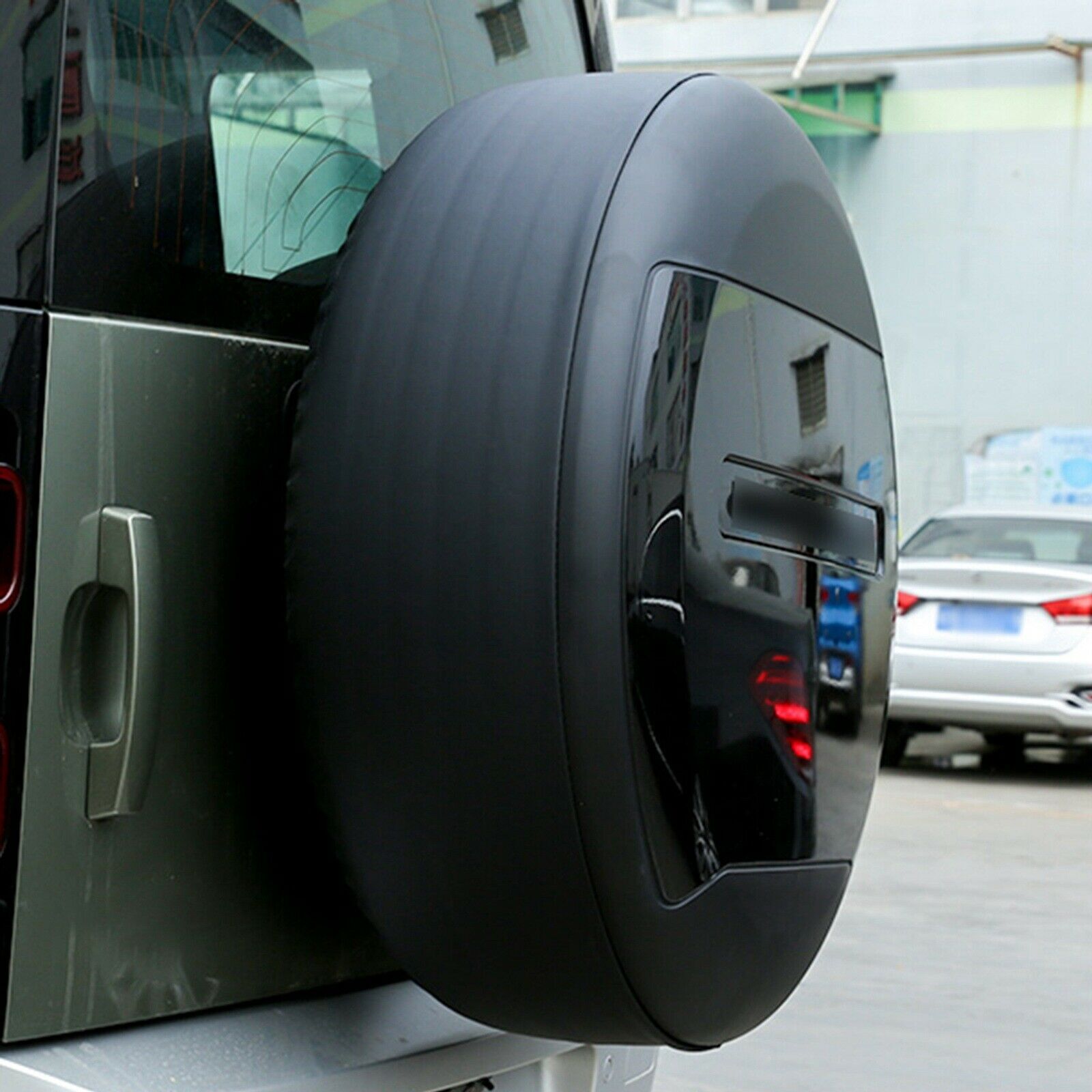 ABS Black Spare Tyre Tire Cover Fit For 2020-2024 Land Rover Defender 90 110 130