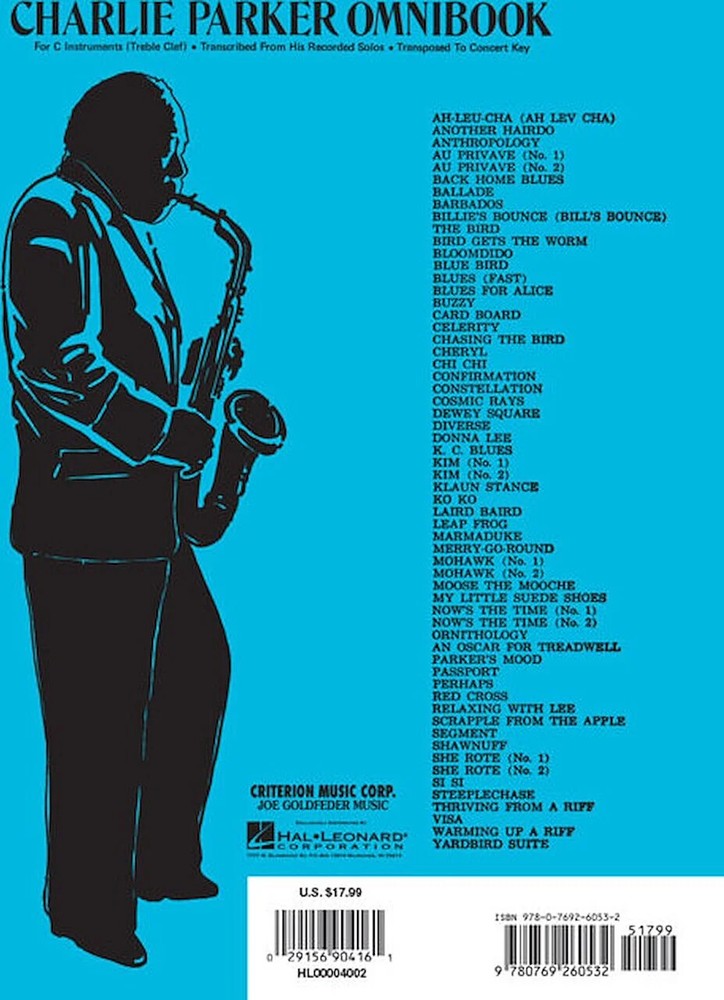 Charlie Parker - Omnibook