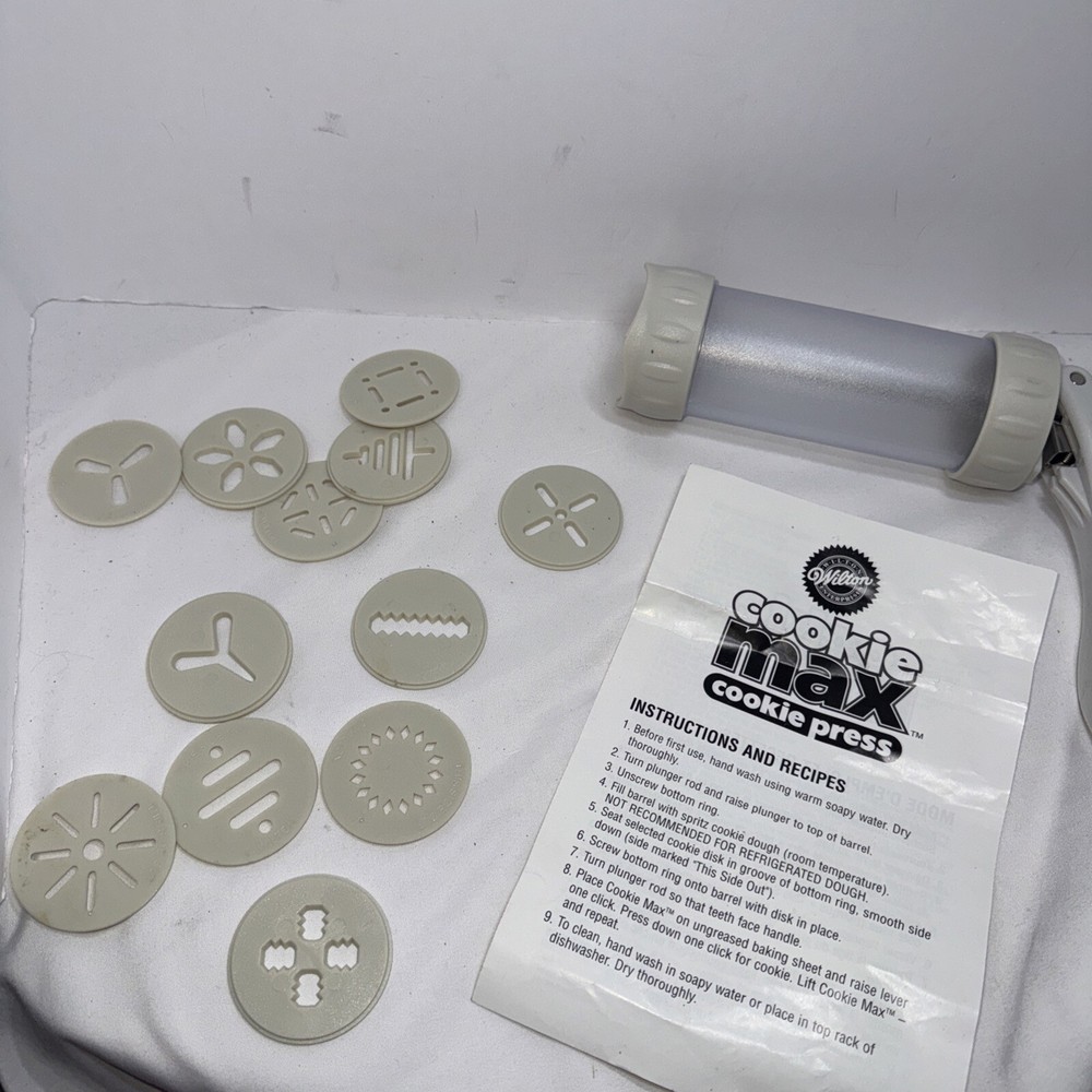 Wilton Cookie Max Cookie Press No Box 12 Designs