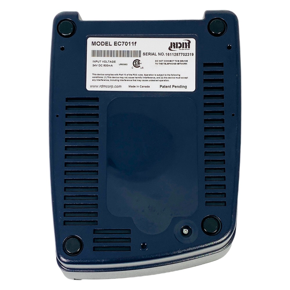 RDM EC7000i Dual-Sided Check Reader Scanner EC7011f w/Adapter