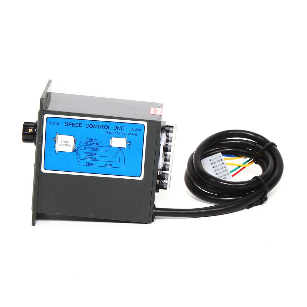 110V Single-Phase Electric Gear Motor Variable Speed Reducer Controller 0-90RPM