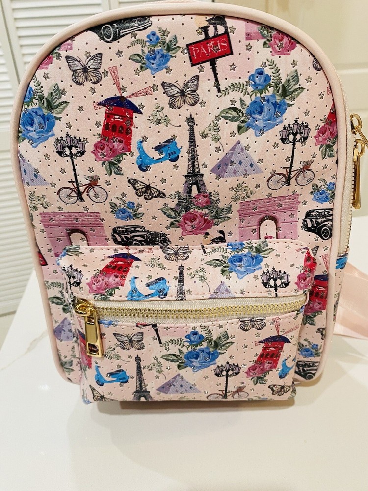 Blush Kiss Backpack Paris Design