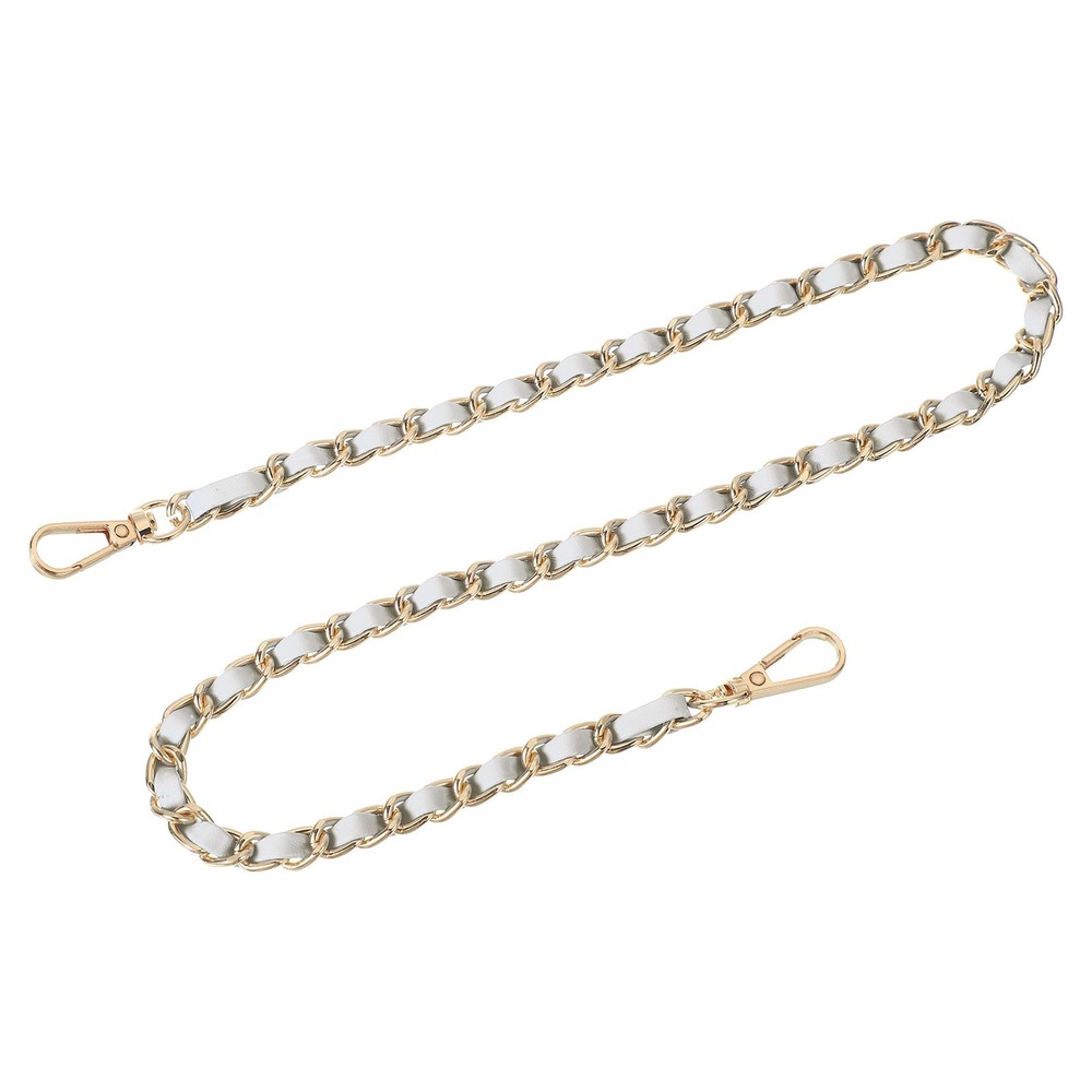 Purse Strap, 24" Leather for Shoulder Strap (Silver, Gold)