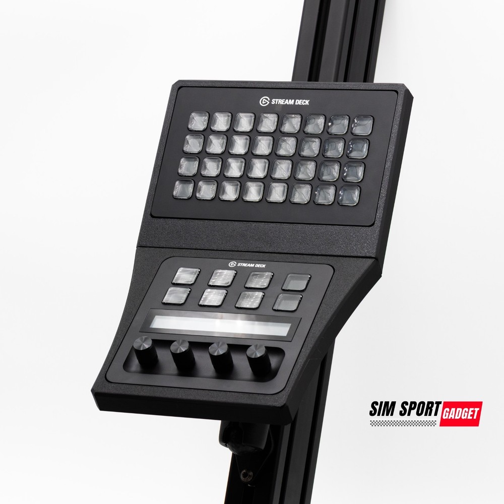 Stream Deck XL and Plus Combo Console Mount for Sim Racing Rig | Flight Rig |