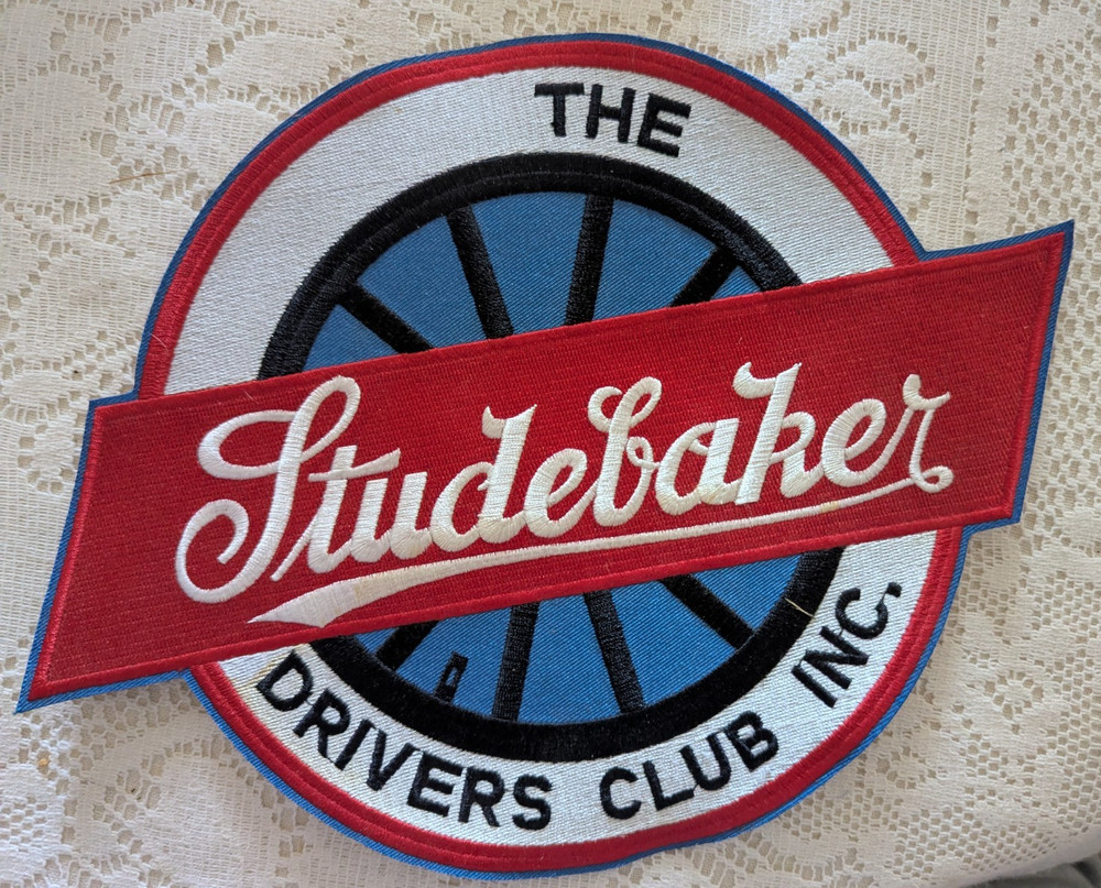 Studebaker Drivers Club Large 9" x 6" Jacket Patch