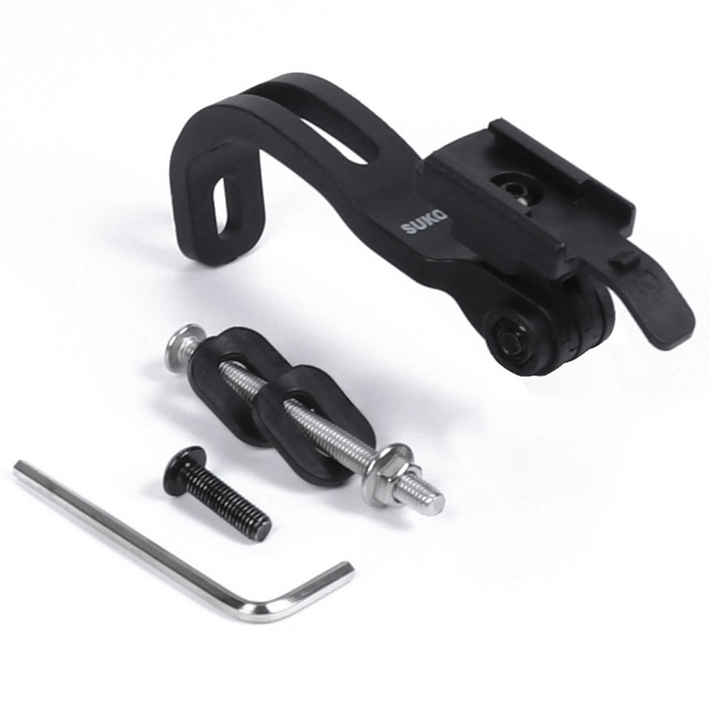 Secure Bike Computer Support with Front Fork Installed Bicycle Light Stand