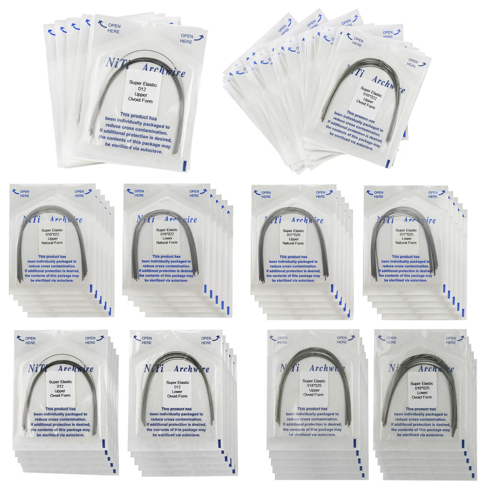 100PCS Arch Wire Orthodontic Niti Natural Ovoid Form Arches Round Rectangular