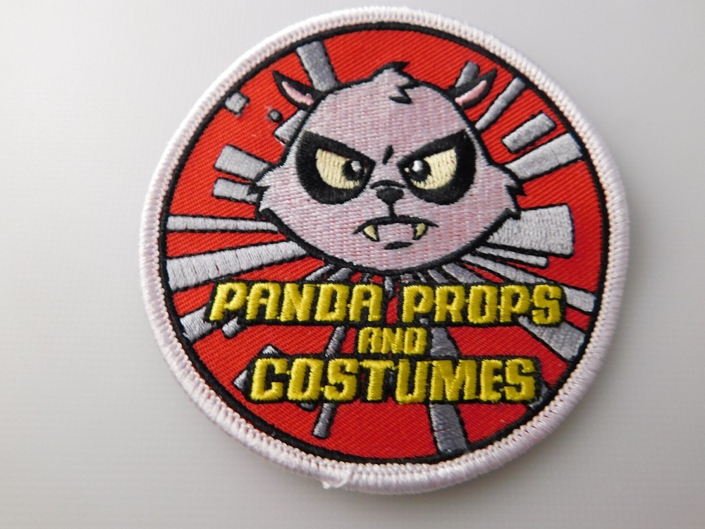PANDA PROPS & COSTUMES PATCH ADVERTISING COLLECTOR