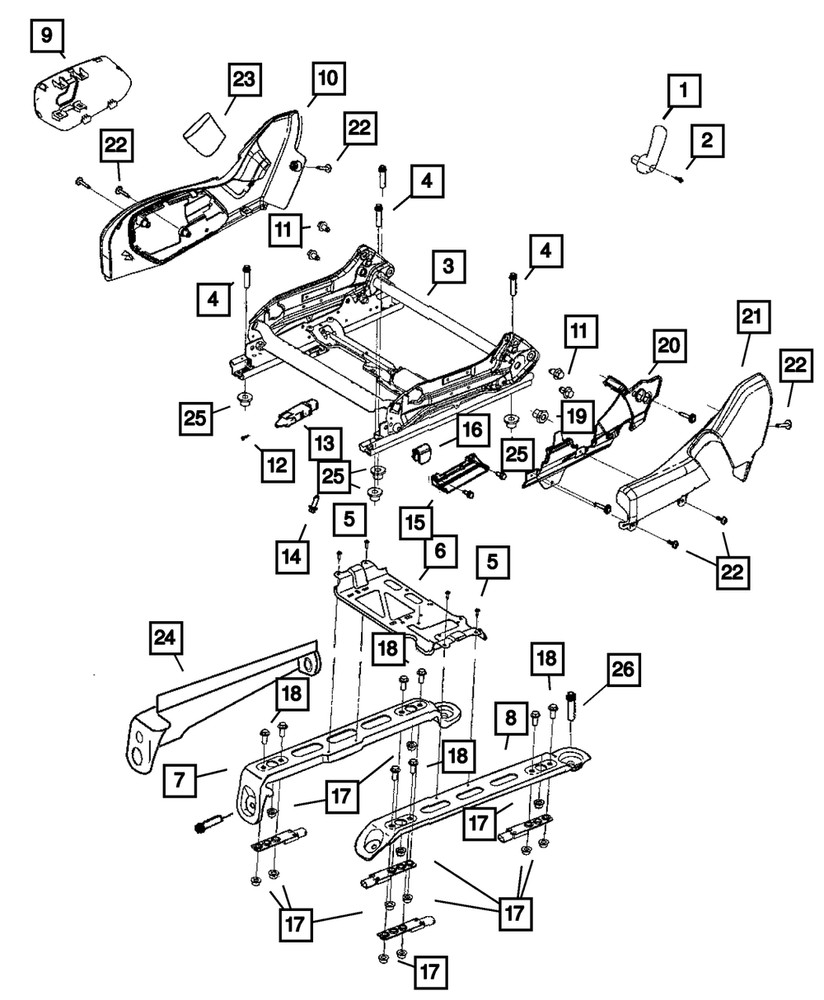 Genuine Mopar Seat Bolt 5143450AA