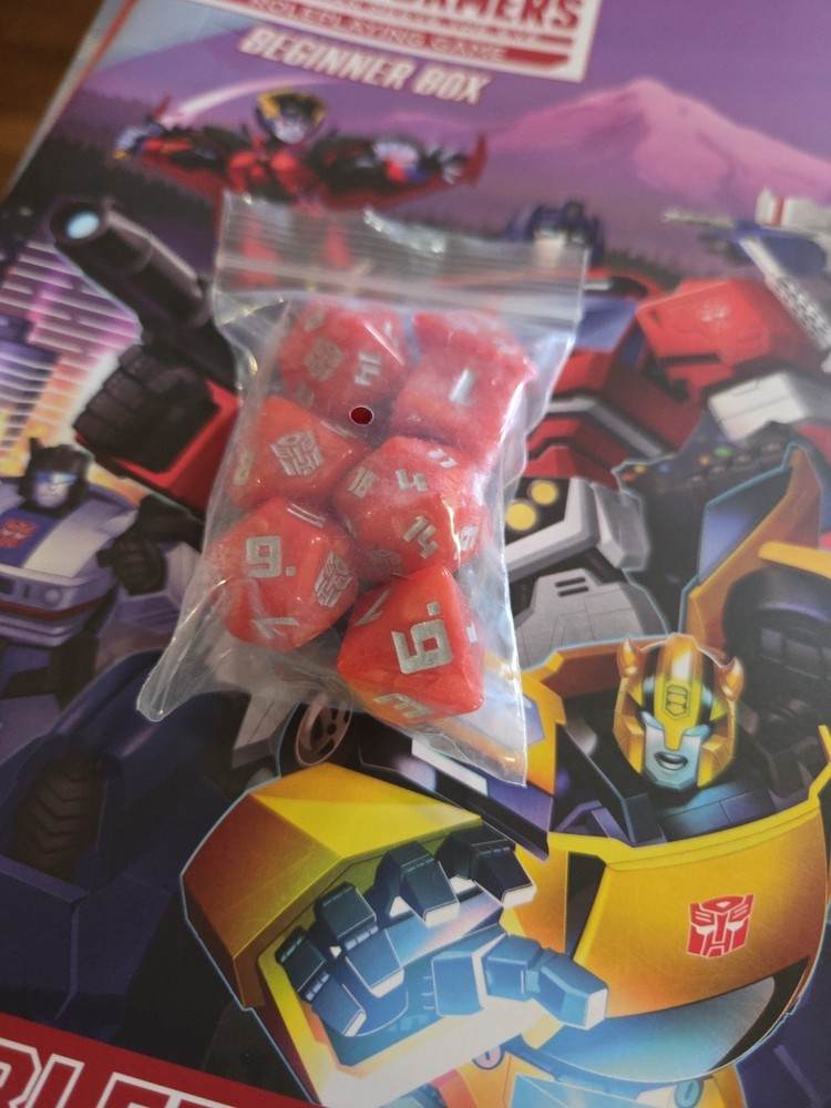 Transformers Roleplaying Game: Beginner Box Roll Out 2024 Hasbro. Open Box Only.
