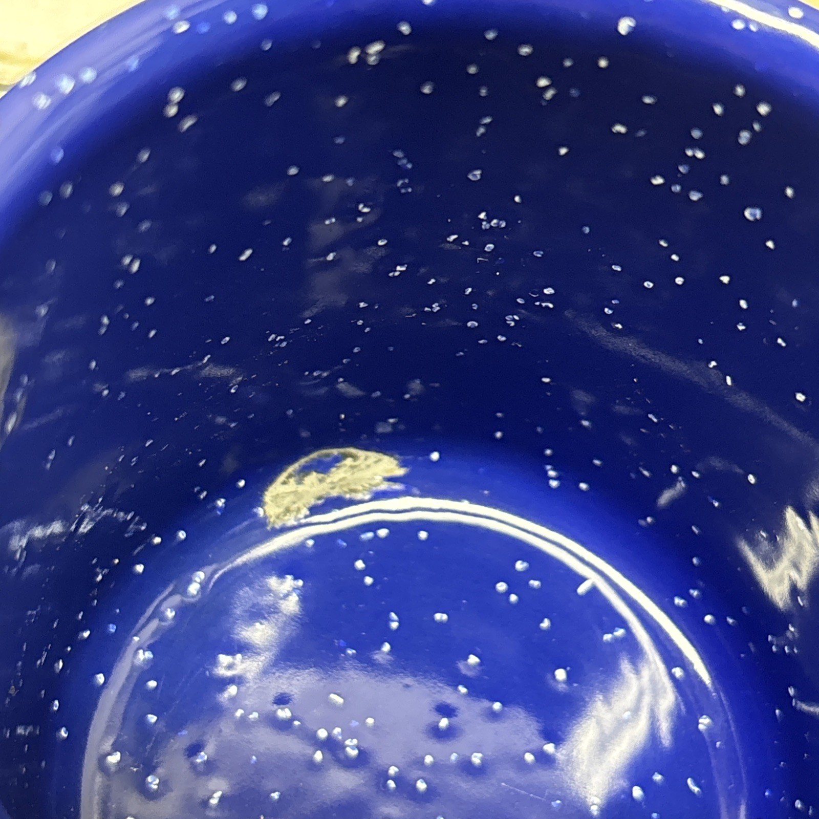 Blue Enamelware tin Set Of 4 Cups Mugs 1 Missing Some Enamel Camping Or Home Use