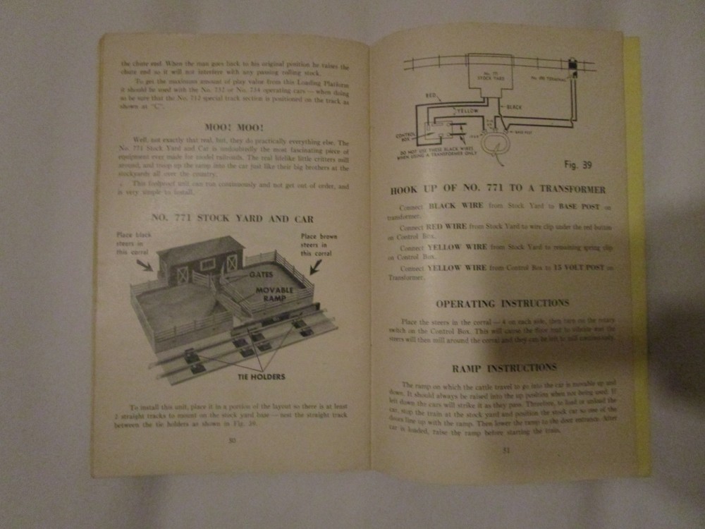 1947 & 1952 Gilbert American Flyer Assembly & Operating Instructions