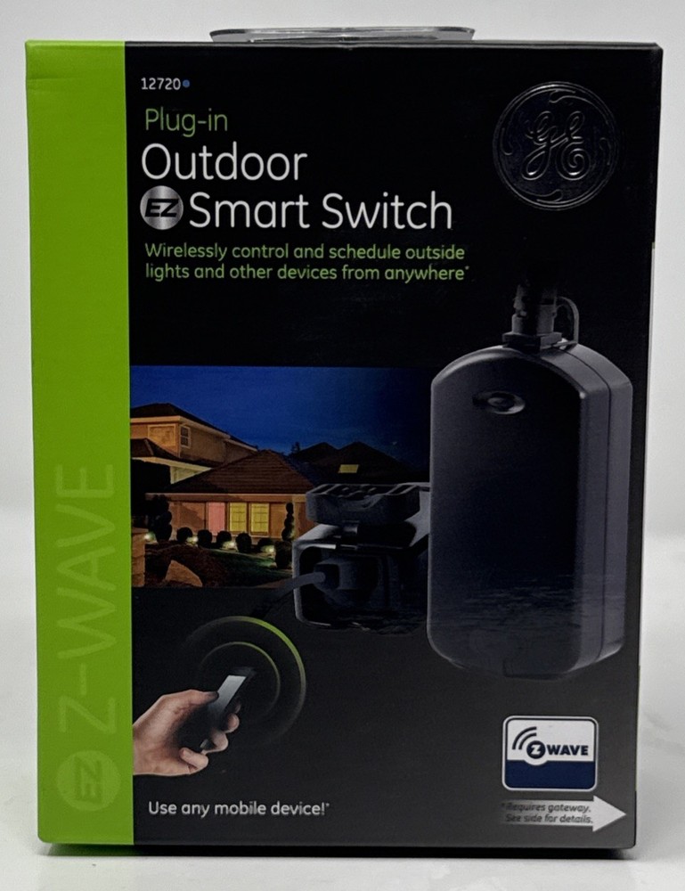 GE Plug-in Outdoor EZ Smart Switch Z-Wave Plus Mobile/Wireless Control