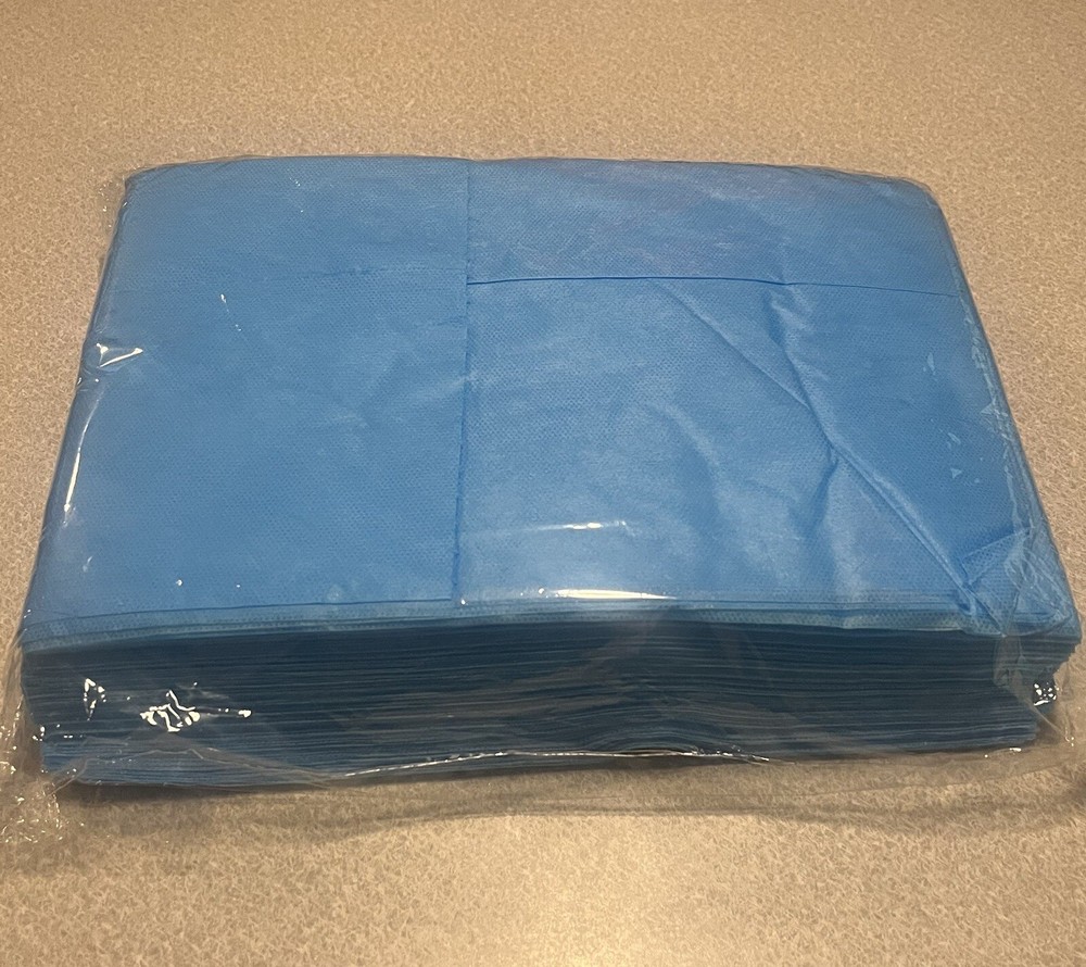 Xatumo 31" x 71" Disposable Massage Bed Sheets, Waterproof, 20-Count, Blue