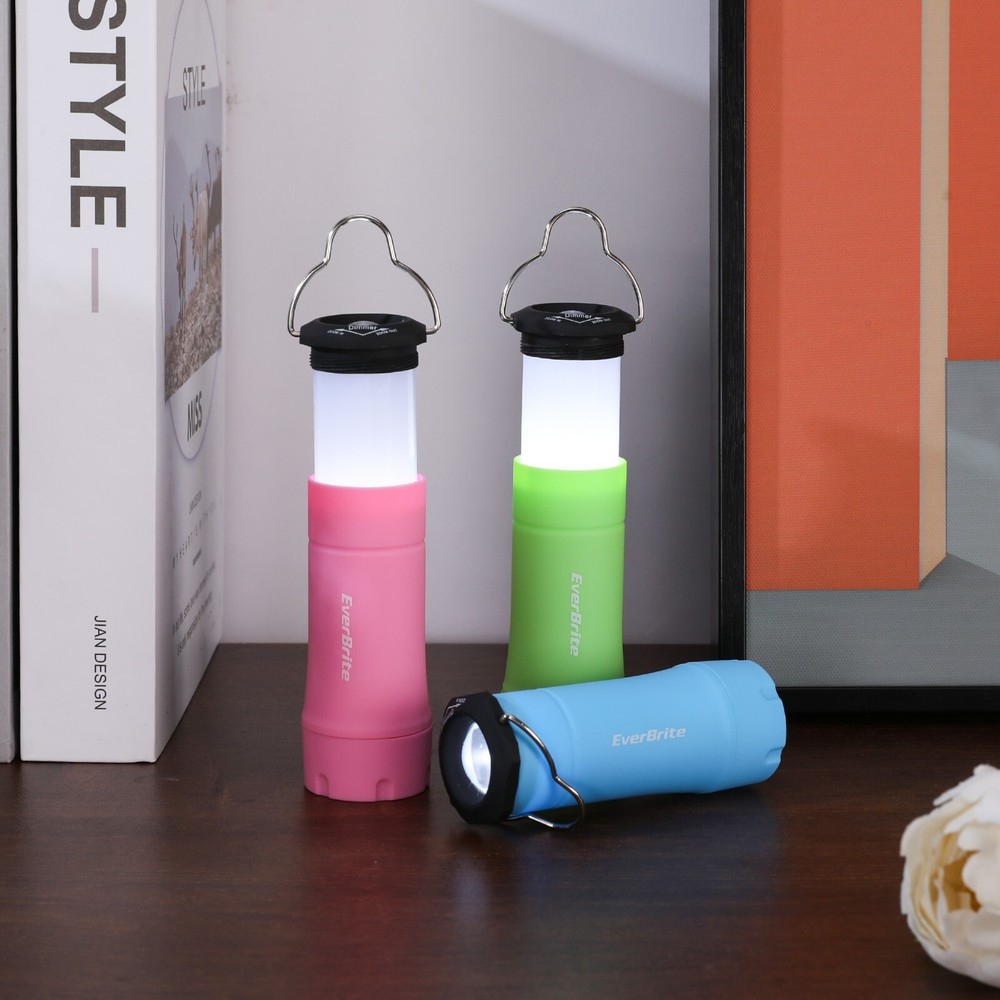 EverBrite 2-in-1 Mini Lanterns and Flashlight Multi-color w/3 Modes 2Pk Battery
