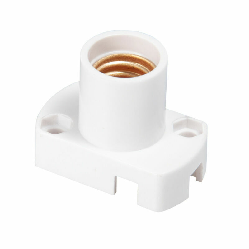 1/2/5pcs E12 LED Ship Plastic Light Bulb Lamp Socket Holder PBT Adapter White