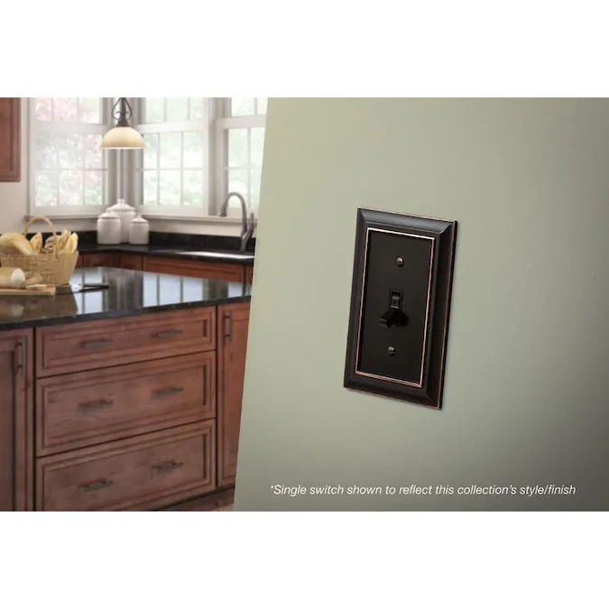Architectural Single Switch Plate Oil Rubbed Bronze W10087-OB-UP