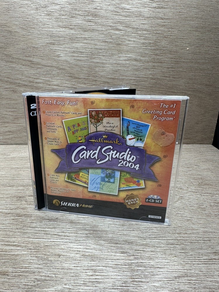 HALLMARK CARD STUDIO 2004 PC WIN 98/2000/ME/XP