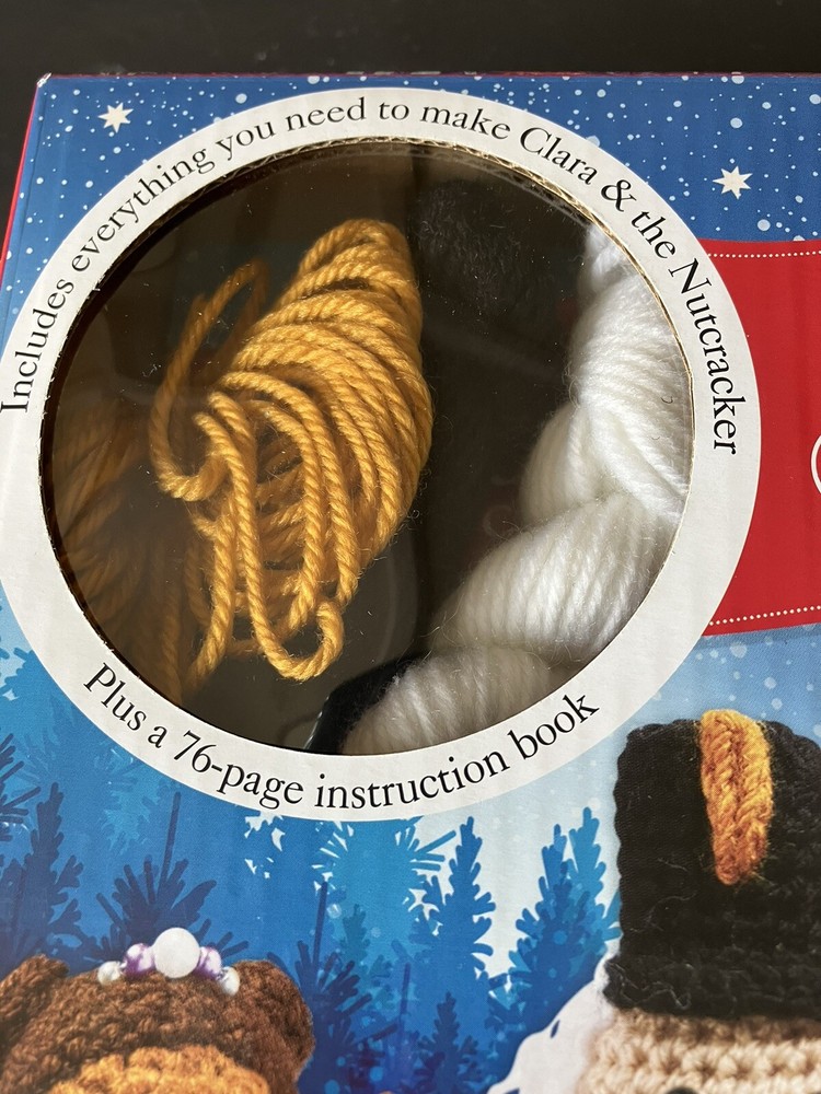 Nutcracker Crochet Kit - Clara & Nutcracker - Christmas Ballet + 76 Pg Manual!