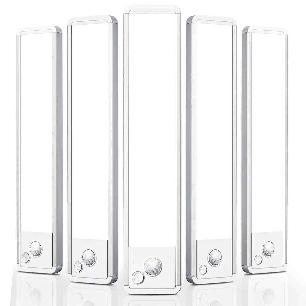 Under Cabinet Motion Sensor Lighting: Dimmable Rechargeable Lights Indoor - B...