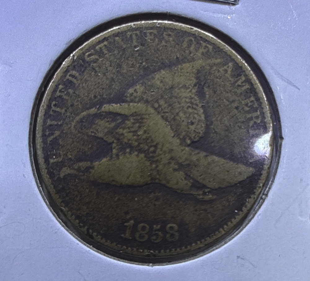 1858 Flying Eagle Cent  Large Letter