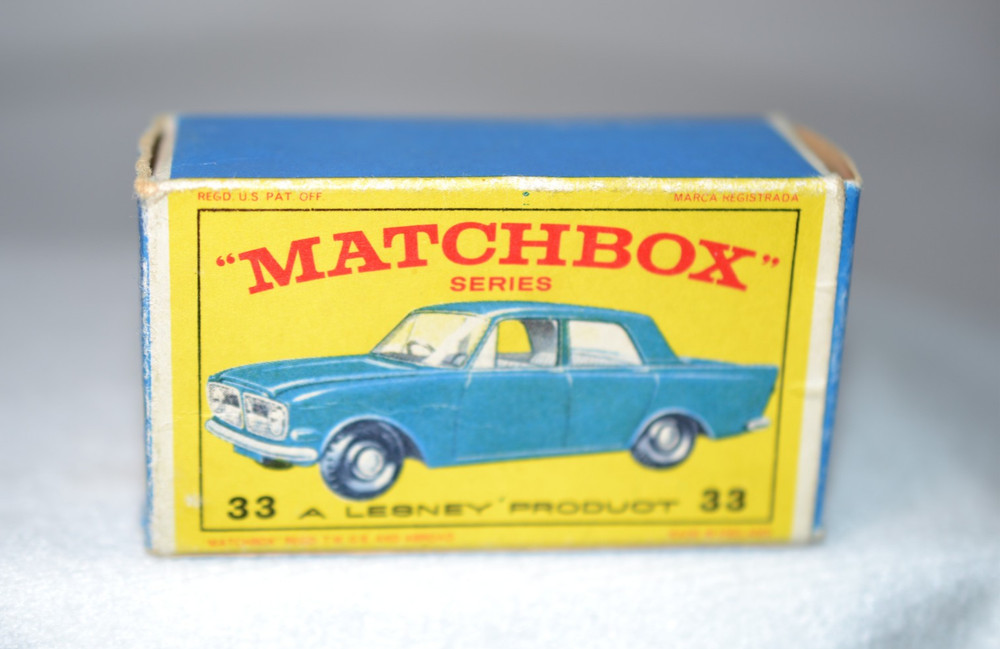 Matchbox Lesney Ford Zephyr #33B - Box Only