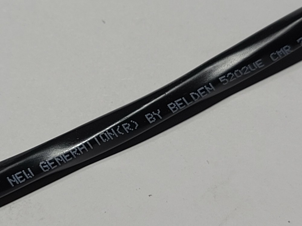 Belden 5202UE 16/4C Commercial Audio/Security/Control Cable CMR Riser Black/50ft