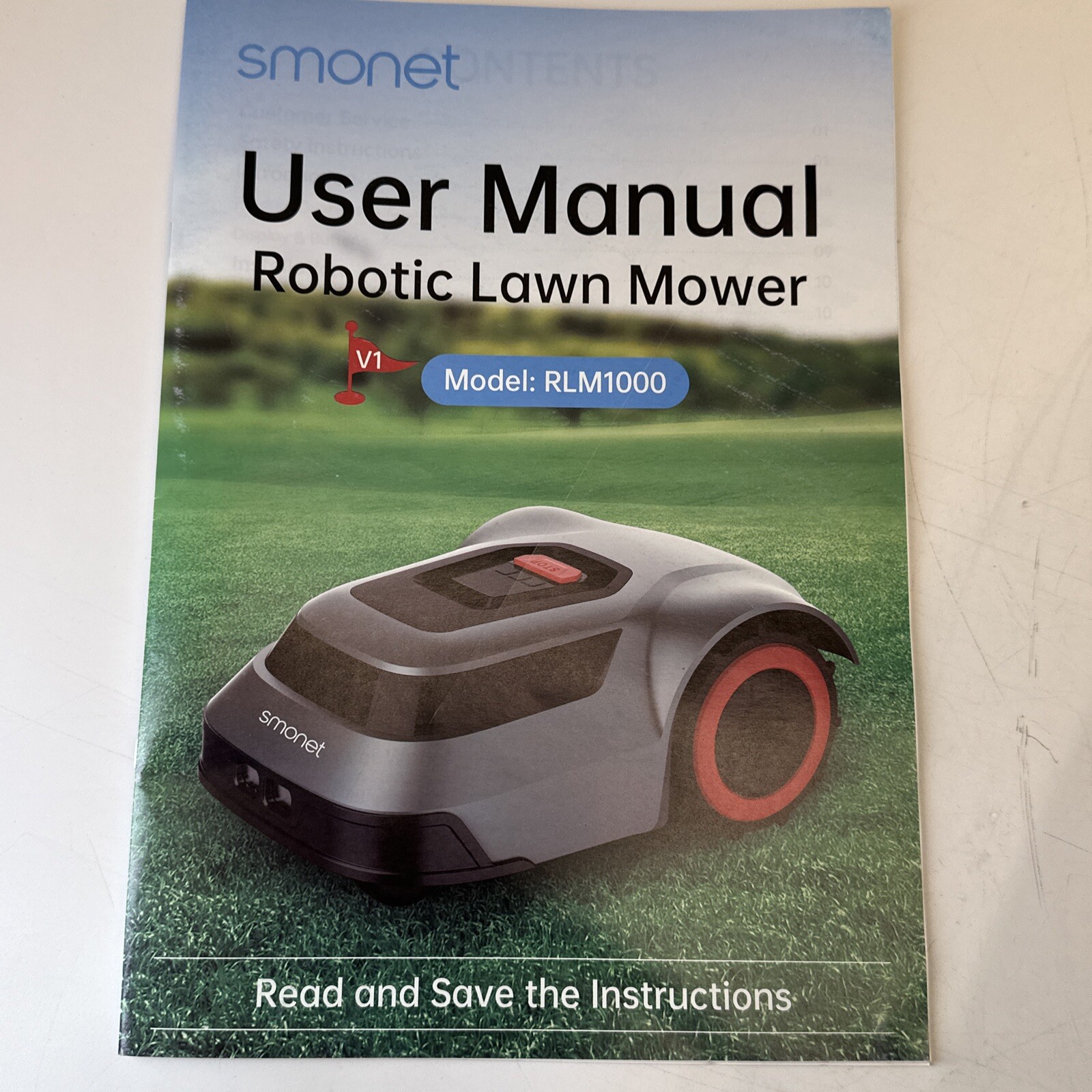 RLM1000 Robotic Lawn Mower 1/4 Acre Battery Powered Smart Path APP Control 18V