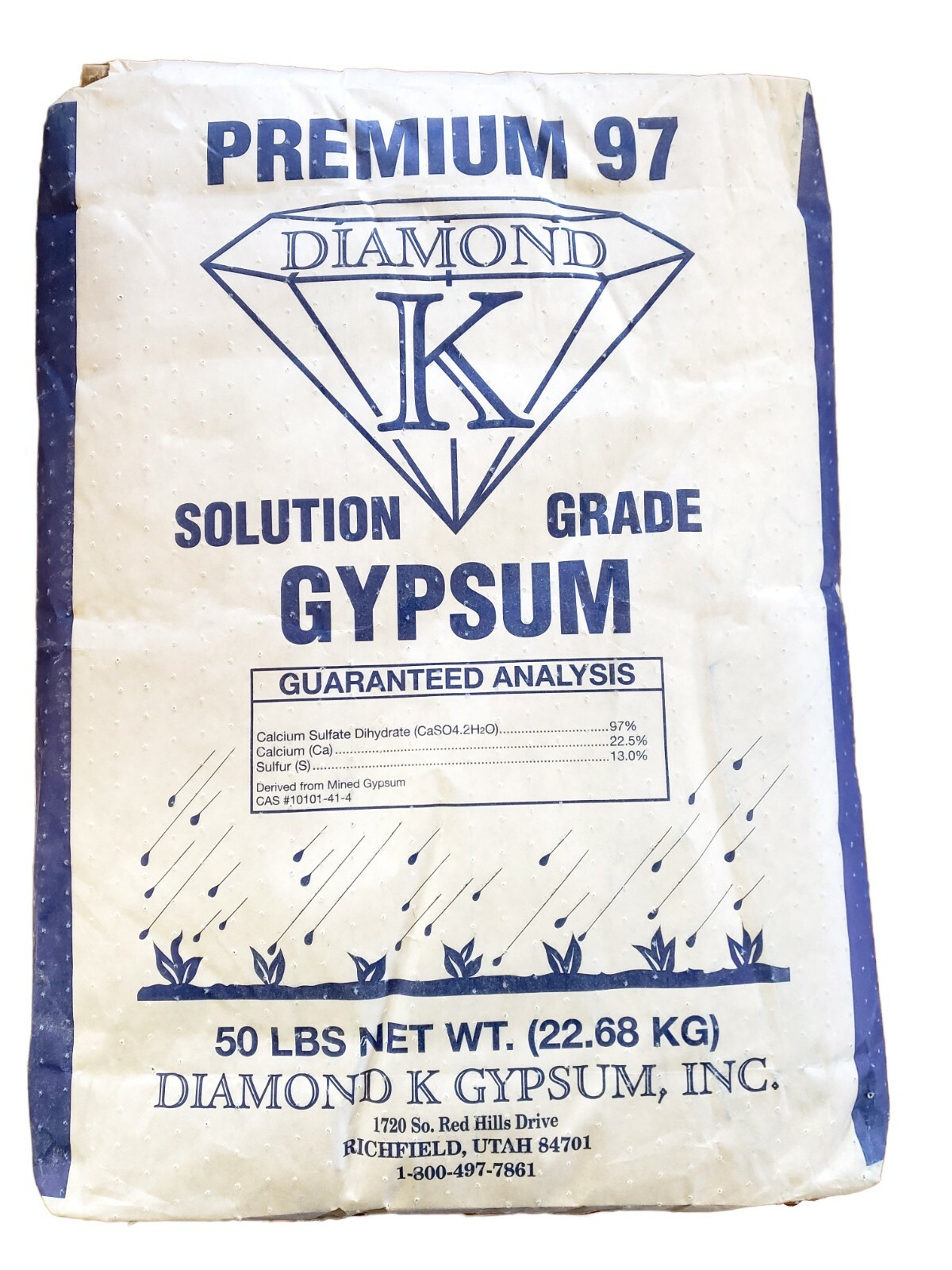 Gypsum Calcium Sulfate Solution Grade 100% Soluble Fertilizer Powder