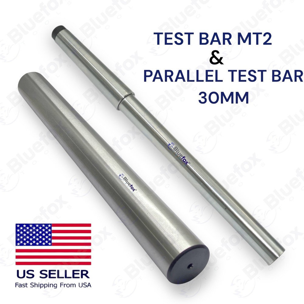 Lathe Alignment Test Bar Shank Size 2MT And Parallel Shank Combo