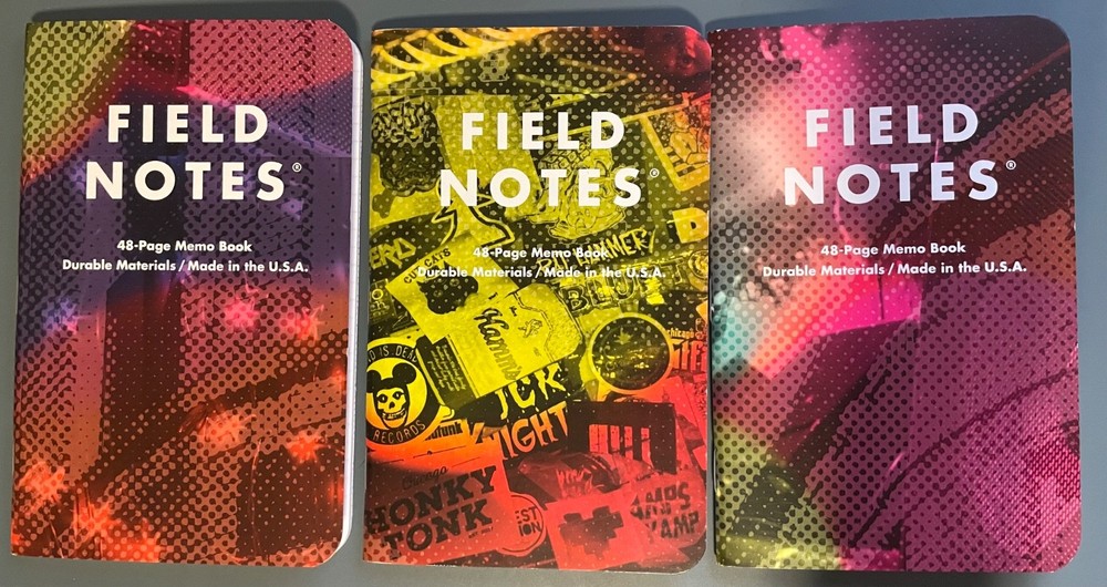 FIELD NOTES: EMPTY BOTTLE 2019 open 3 pack