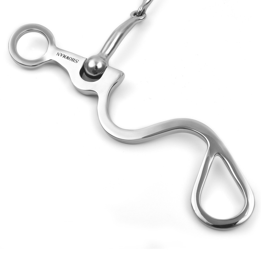 Showman S Shank Bit with Smooth Snaffle