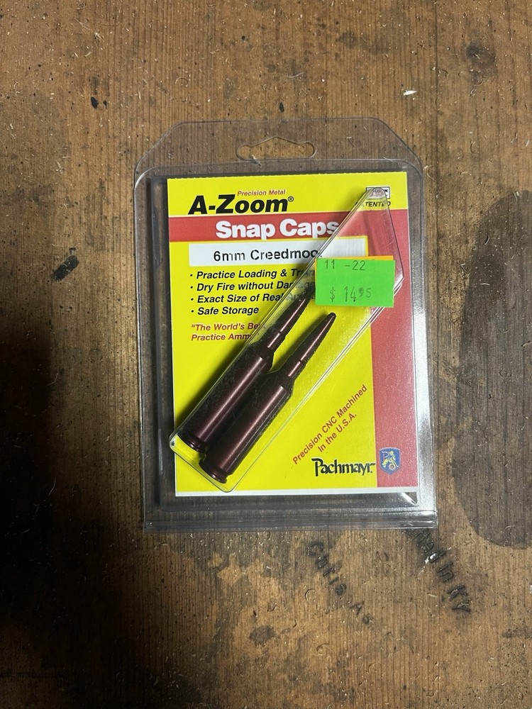 A-Zoom Precision Snap Cap 6mm Creedmoor 2-Pack