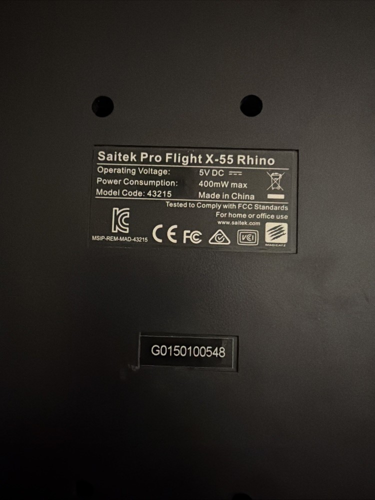 Saitek X55 Rhino Flight Control System, Throttle Only