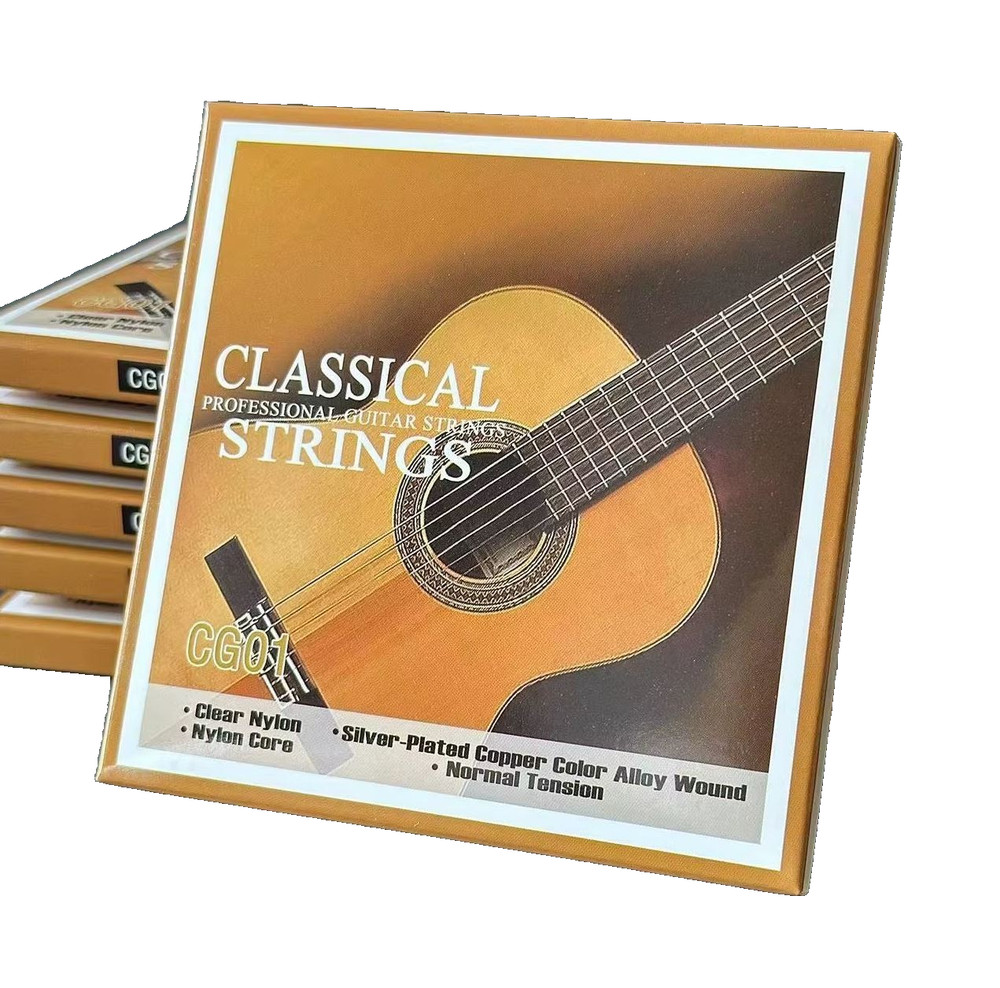 Classical Guitar Strings 028-043 Nylon Core Silver Plated Light 2 Free Picks