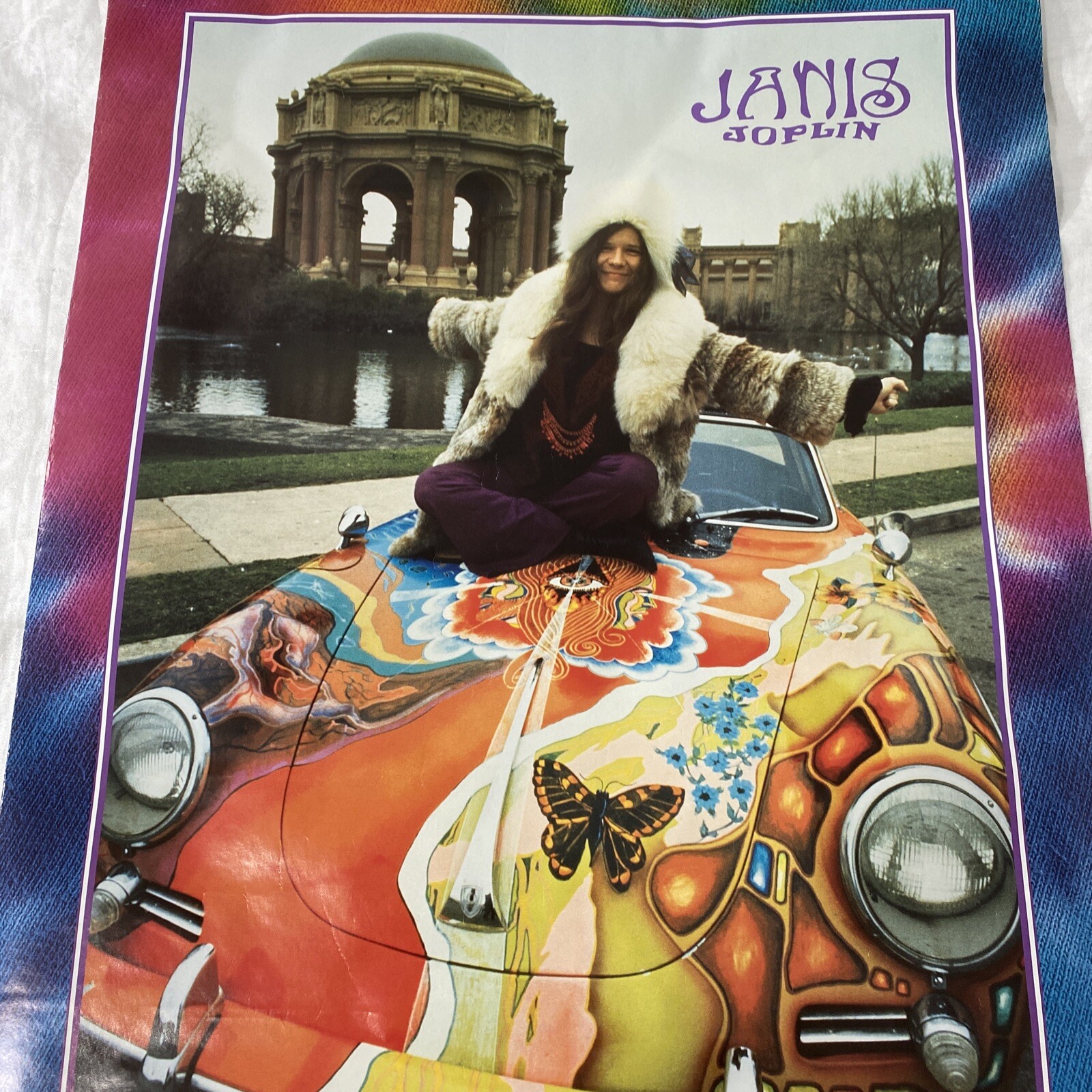 Vintage Janis Joplin Rock Legend Poster Sony 1995 Collectible