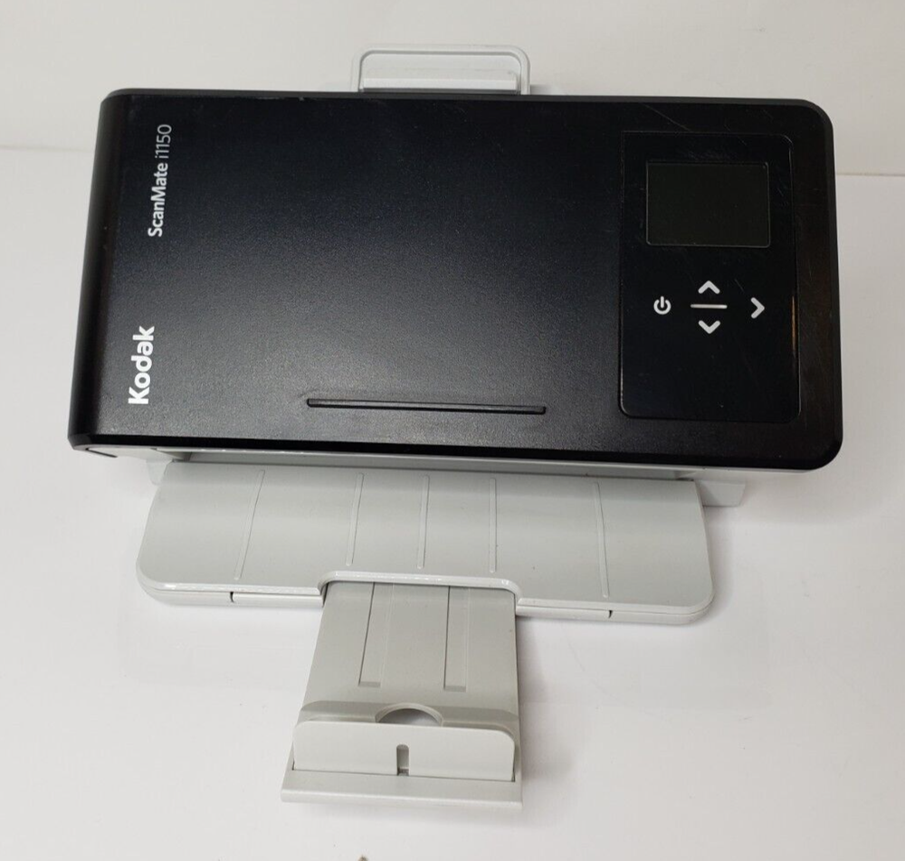 TESTED Kodak ScanMate i1150 Duplex Document Scanner No AC Adapter/Back Tray
