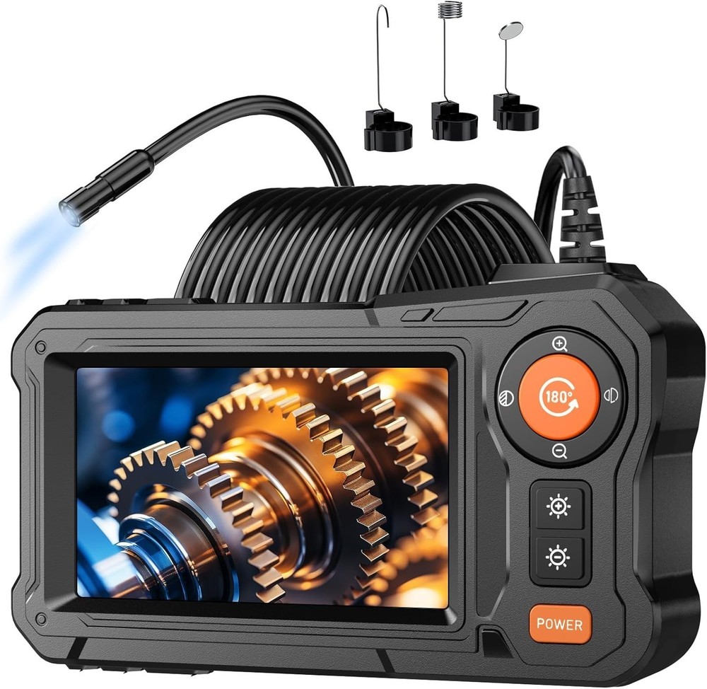 WINWEND Endoscope Camera with Light - 4.3" LCD Screen 16.5ft