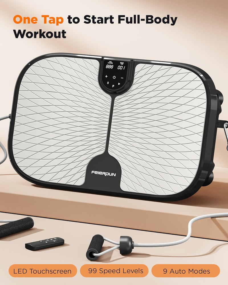 Vibration Plate Exercise Machine, 400 LBS Capacity Vibration Plate for Lymphatic