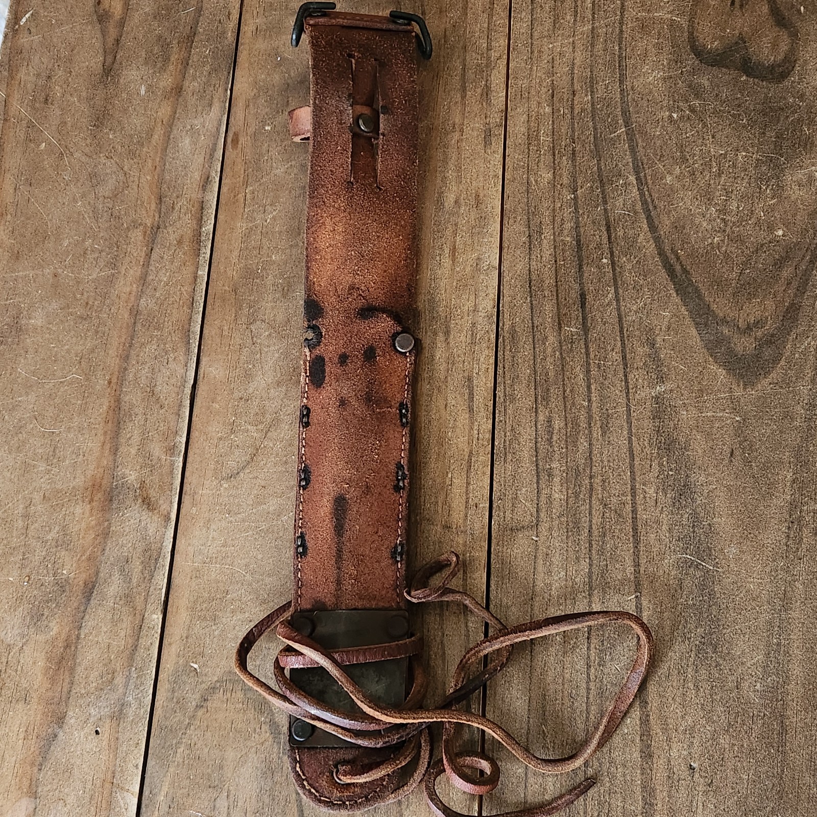 Vtg U.S. M3 Case 1943 Fighting Knife w/ U.S. M6 1943 L&C Leather Sheath FJA