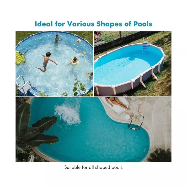 Seauto Cordless Robotic Pool Cleaner, Automatic Pool Vacuum w/ Powerful Suction