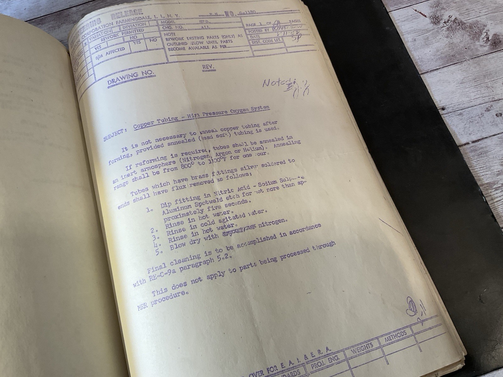 ORIG 1950s REPUBLIC AVIATION IN-HOUSE TECH MANUAL REPORTS AIRCRAFT CONSTRUCTION