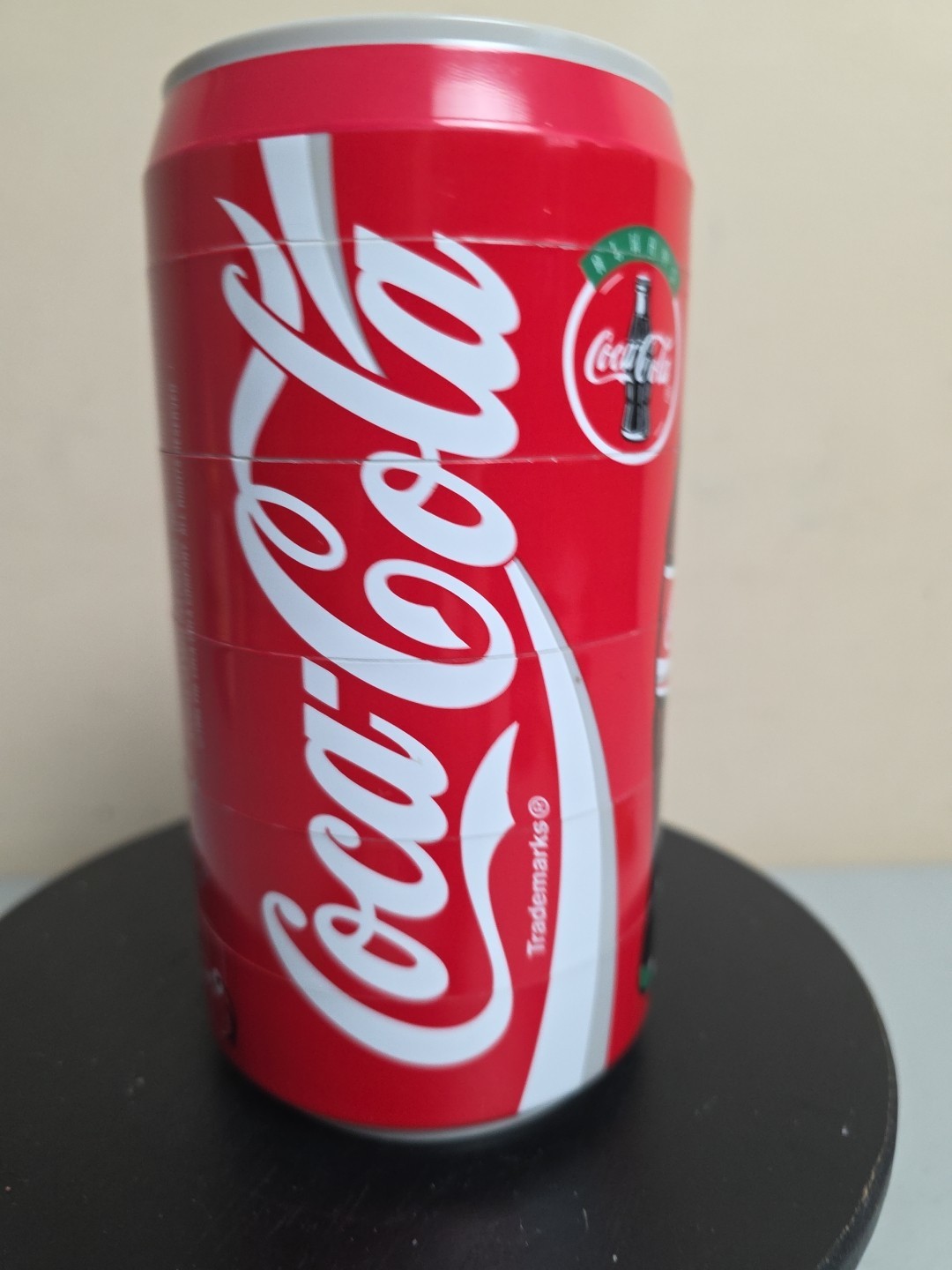 VINTAGE 1995 COCA COLA PUZZLE CAN COASTER - Set of 6 stacking coasters. Coke