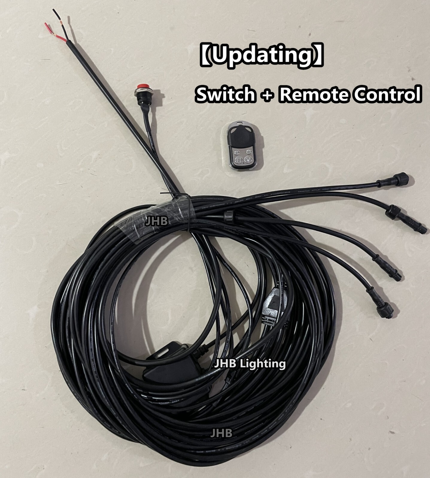 Set with (4) 17.5" QUAD ROW Strobes PURE WHITE Car Truck LED Wheel Rim Lights