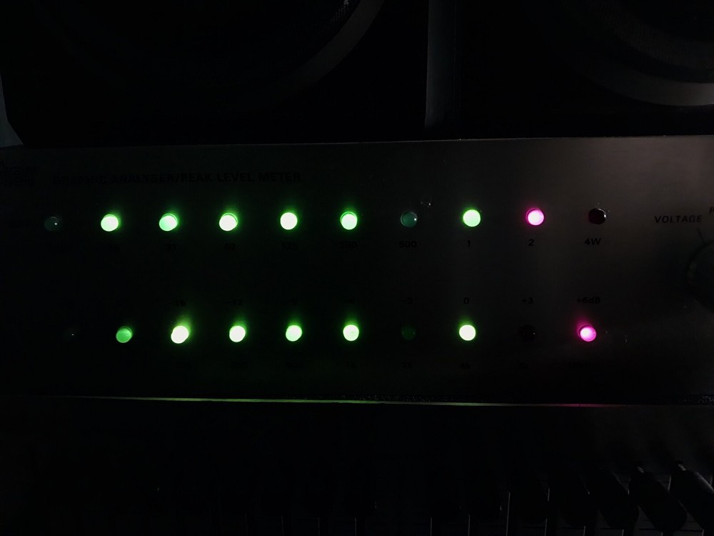 Vintage Playmaster Graphic Analyser Peak Level Meter Analyzer