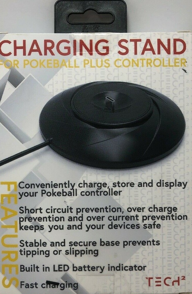 NEW! TECH2 CHARGING STAND For POKEBALL PLUS CONTROLLER - FAST CHARGING!